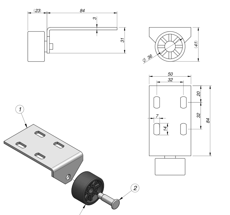 Angle Roller K-20