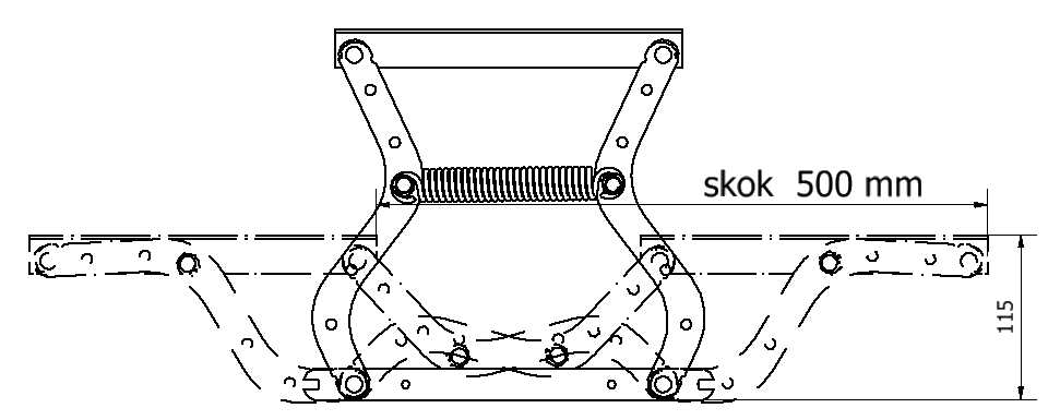 MOS 500 Bed Lift Drawing
