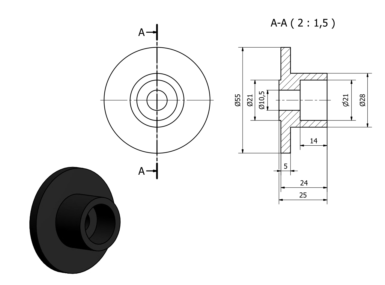 Two-stage roller drawing